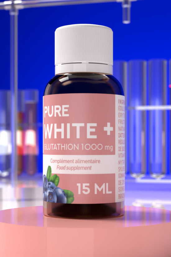 ERIC FAVRE Liposomal Glutathione Liquid with Vitamin C & Zinc – Pure White+ Monodose Supports Skin Radiance, Cellular Antioxidant & Immune Health – 15ml Drink